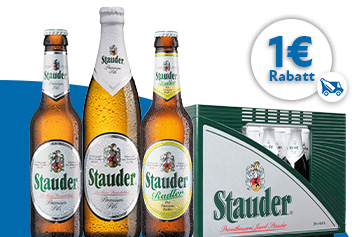 Stauder Pils und Radler Rabattaktion 1 Euro - KW 37 in 2026